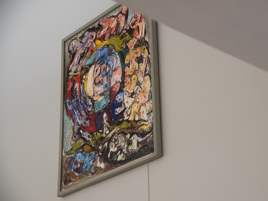 Maleri af Asger Jorns Livshjulet, opus 4